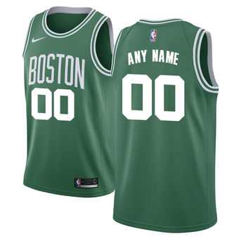Men & Youth Customized Boston Celtics Nike Green Swingman Icon Edition Jersey